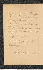 Nachlass Franz Steindachner, Brief von H.F. Neumann an Franz Steindachner (09.01.1908), Inv.Nr. 361.01, Seite 2